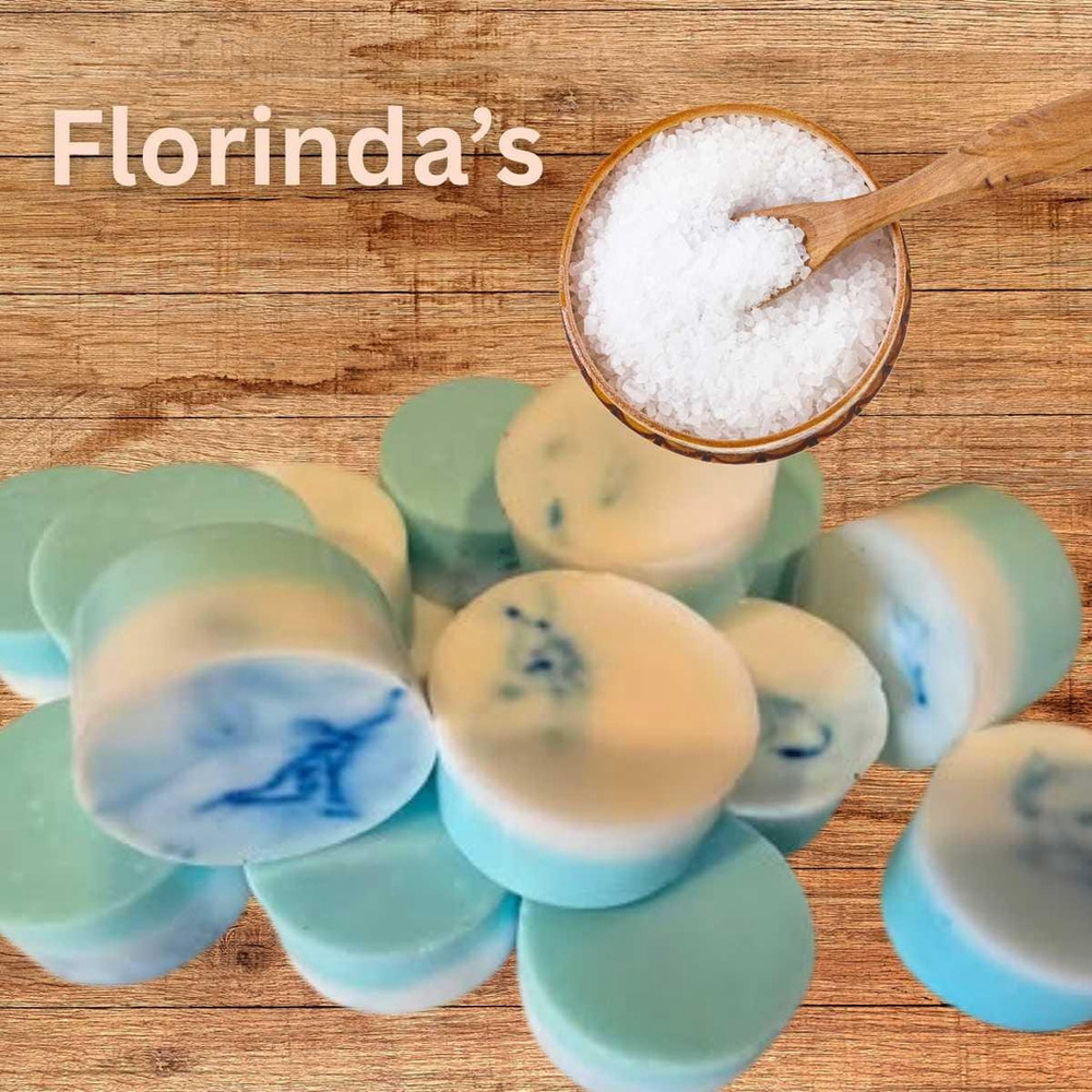 Florinda Beauty Blue ocean small round soaps 4pc